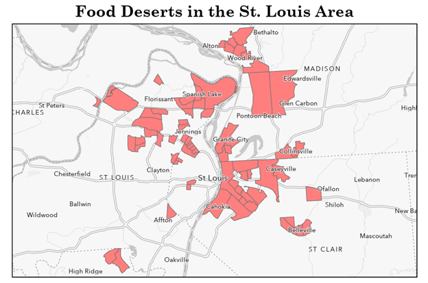 Food Deserts in the St. Louis Area