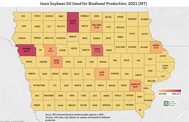 Iowa Soybean Oil Used For Ethanol Production