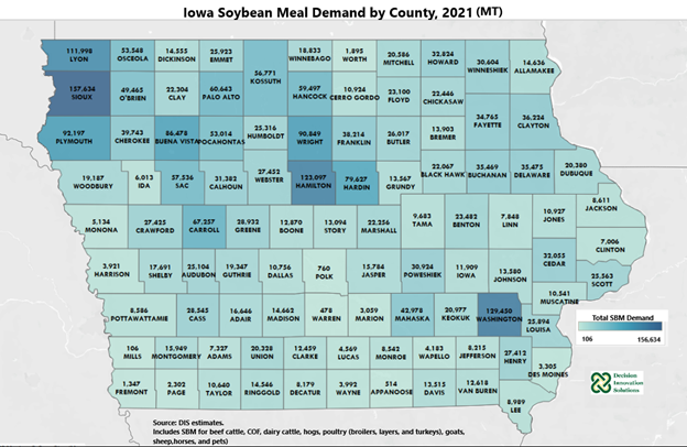 Iowa Soybean Meal Demand