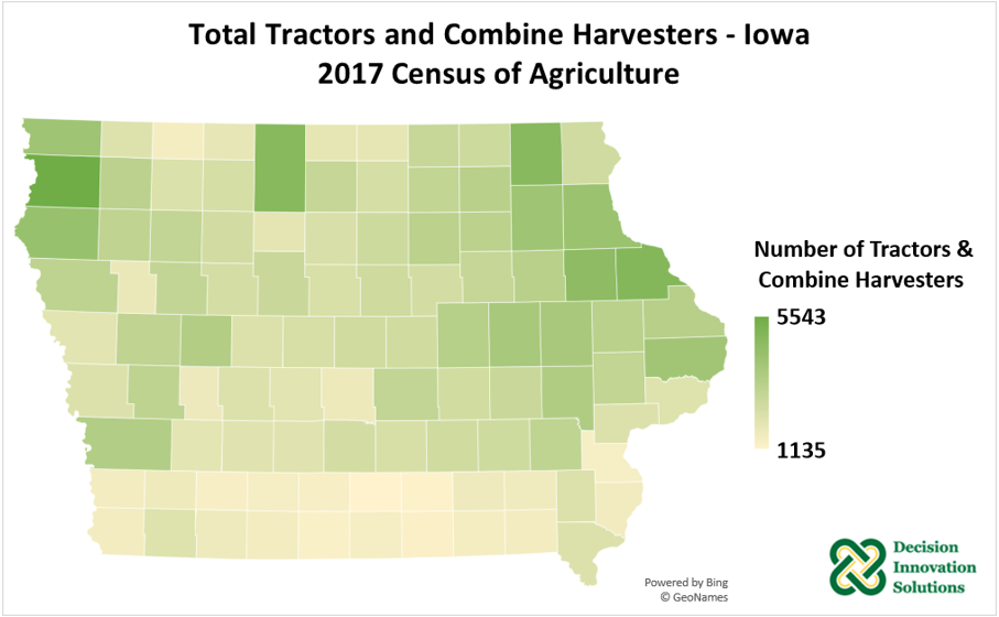  Figure 4. Total Tractors and Combine Harvesters - Iowa 